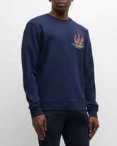 SCOTCH AND SODA Boating Artwork Sweatshirt at Gravity NYC